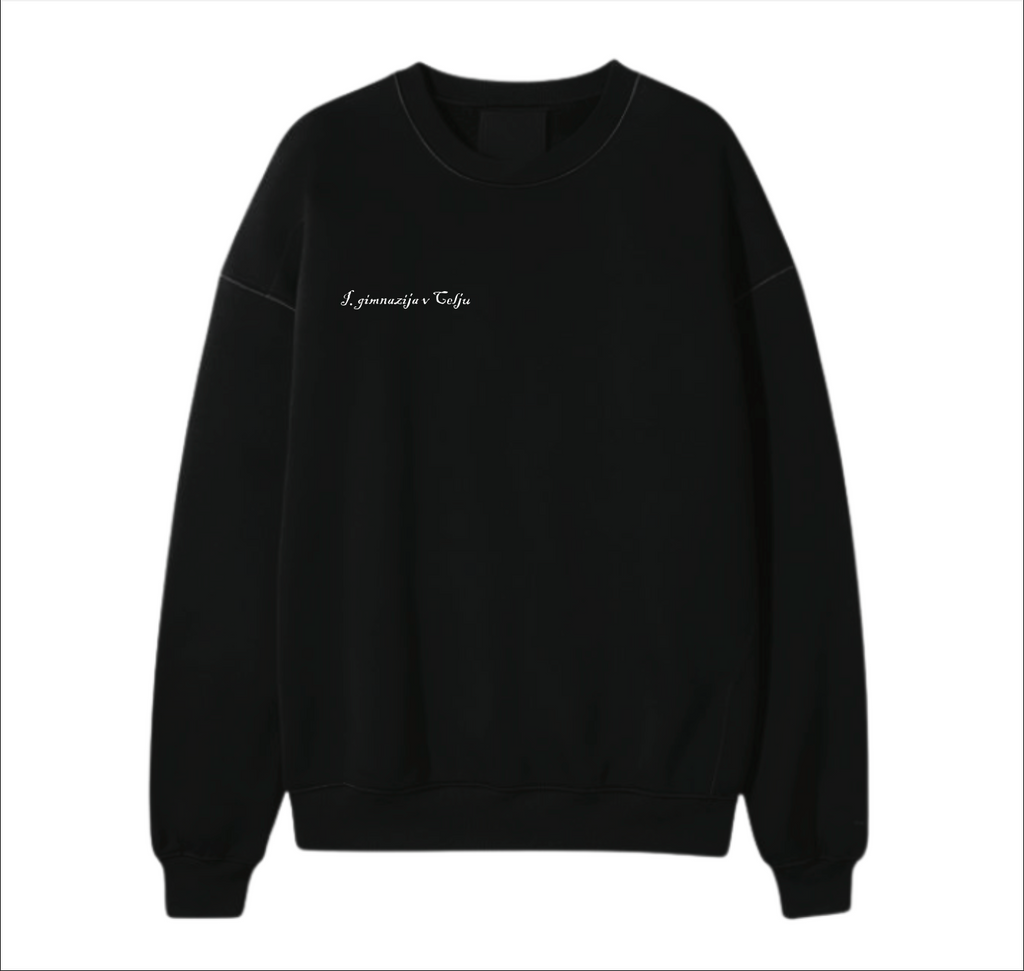 HOODIE BREZ KAPUCE - BLACK