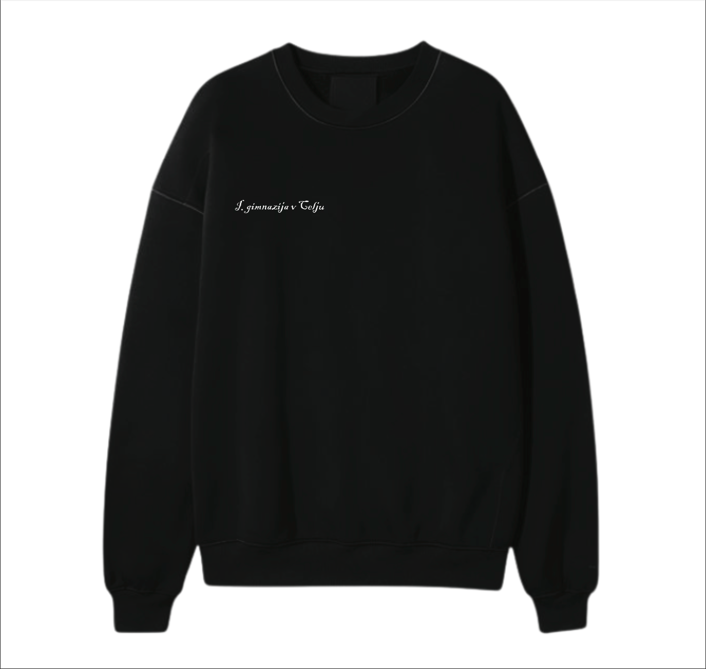 HOODIE BREZ KAPUCE - BLACK