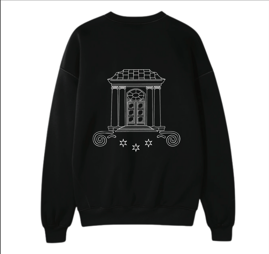 HOODIE BREZ KAPUCE - BLACK