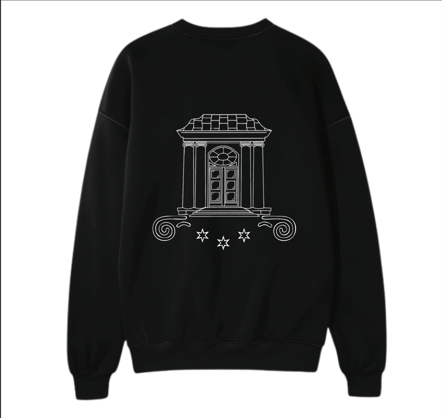 HOODIE BREZ KAPUCE - BLACK