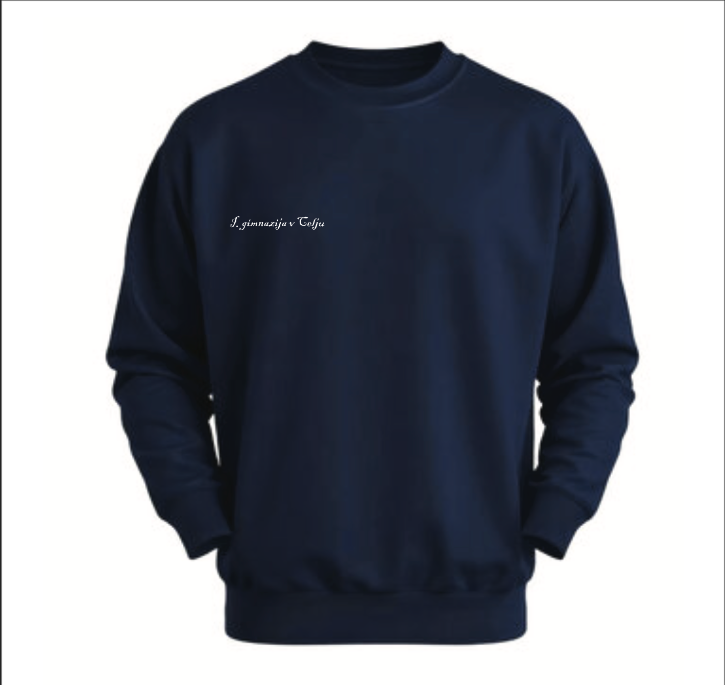 HOODIE BREZ KAPUCE - BLUE