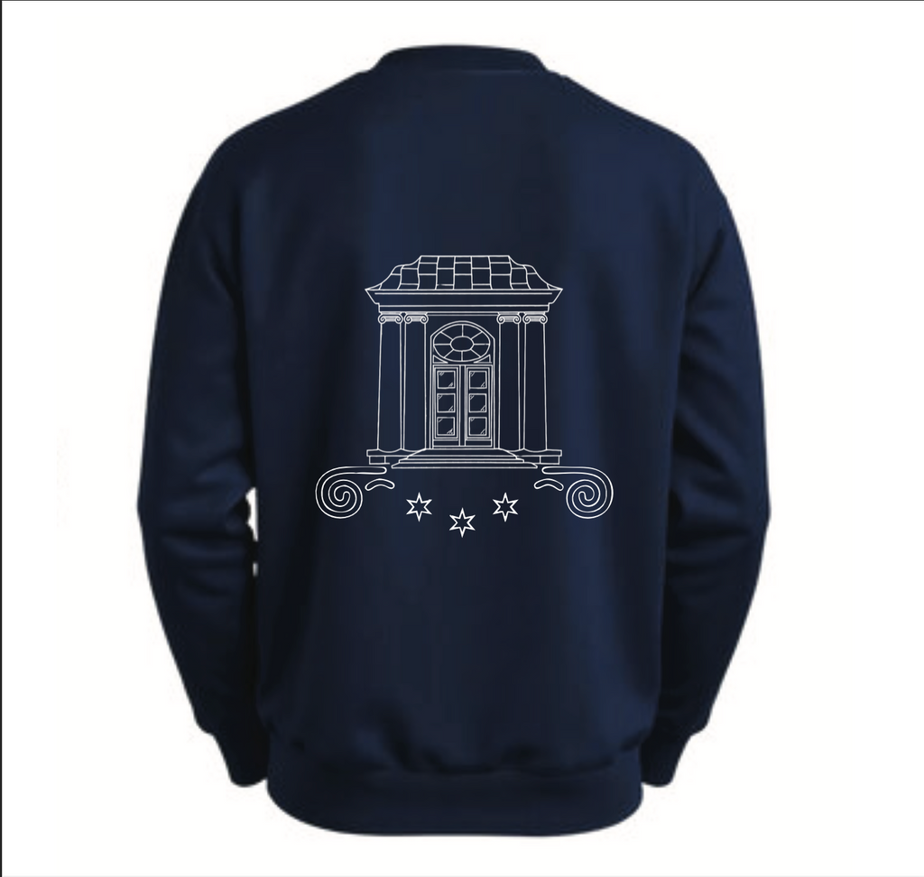 HOODIE BREZ KAPUCE - BLUE