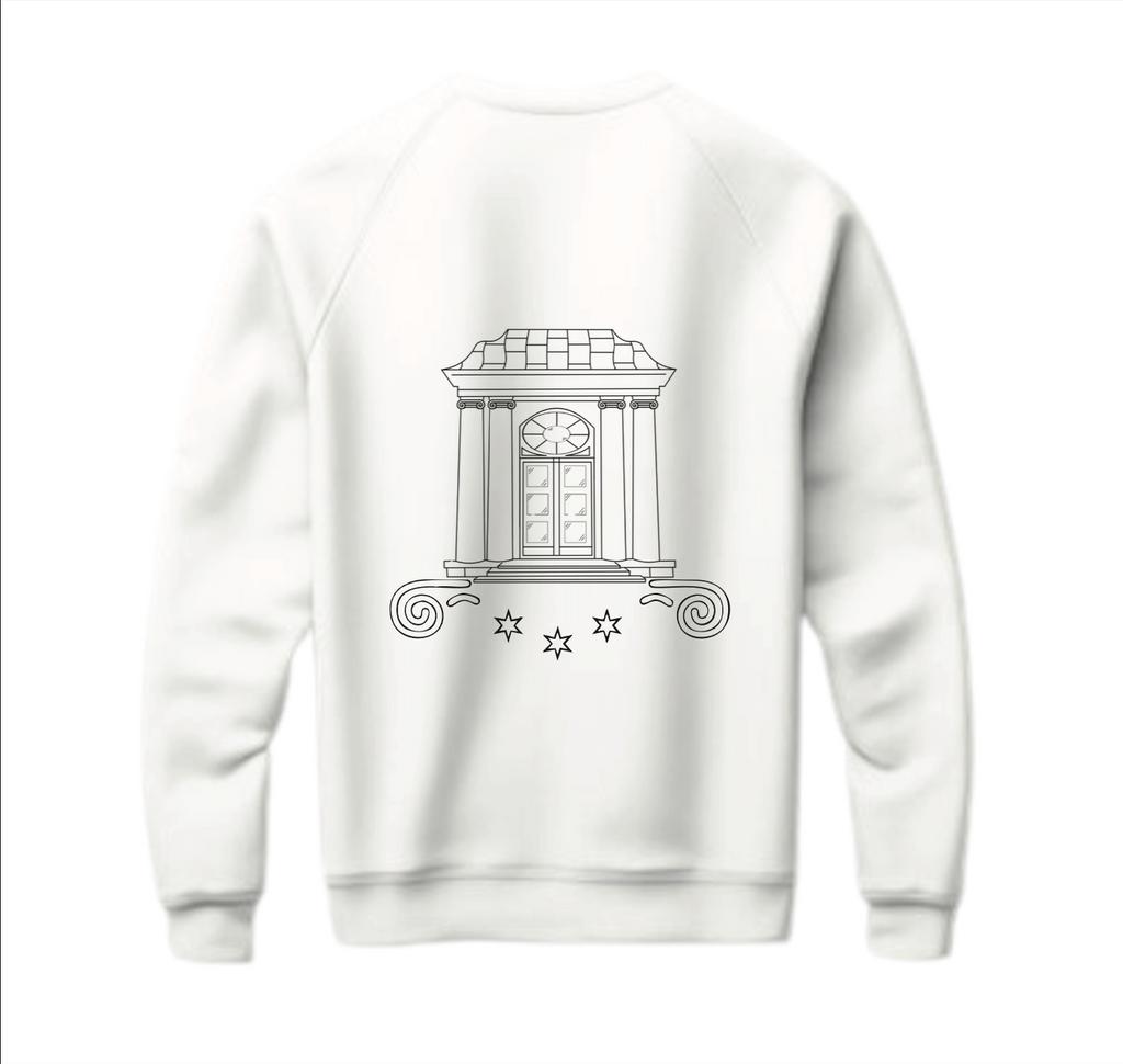 HOODIE BREZ KAPUCE - WHITE